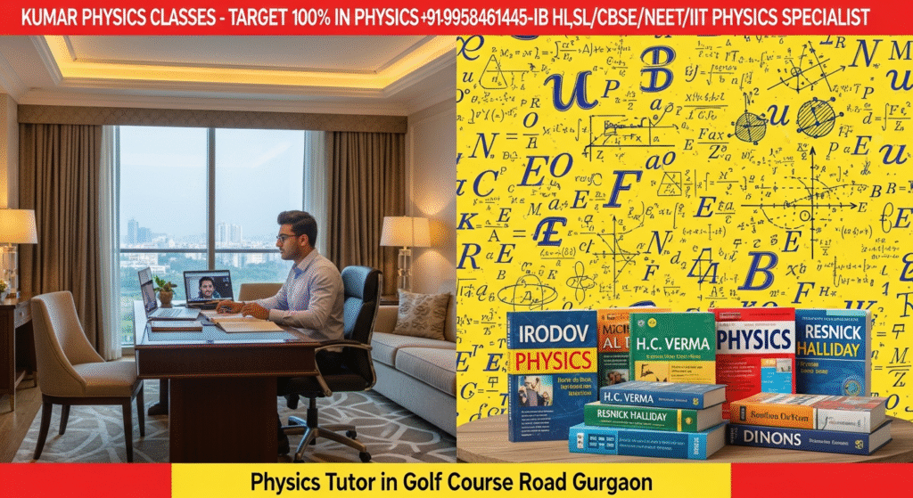Physics Tutor in Golf Course Road Gurgaon – Online NEET & CBSE Physics Coaching by Kumar Sir