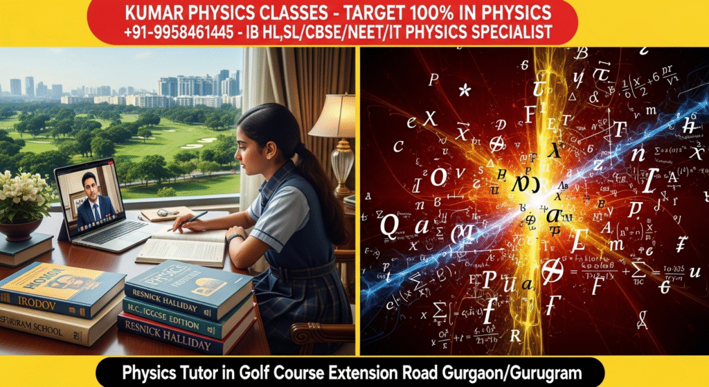 Physics Tutor in Golf Course Extension Road Gurgaon – Kumar Physics Classes Online One-on-One Coaching