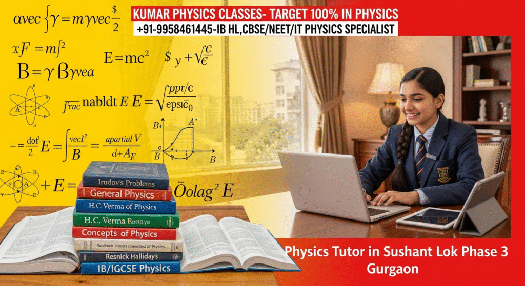 Physics Tutor in Sushant Lok Phase 3 Gurgaon – Kumar Physics Classes promotional banner