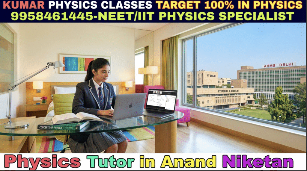 Physics tutor in Anand Niketan – student learning Physics online with Kumar Physics Classes
