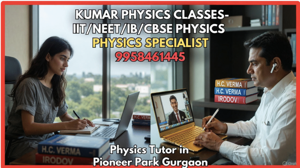 Kumar Physics Classes – Physics Tutor in Pioneer Park Gurgaon teaching IB, IGCSE, CBSE & NEET students