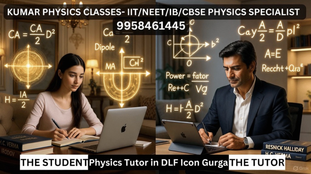 Physics Tutor in DLF Icon Gurgaon – Kumar Sir teaching IB, IGCSE, CBSE Physics with conceptual clarity 