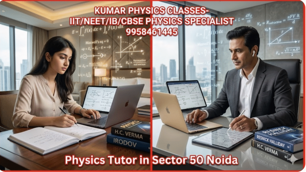 Physics Tutor in Sector 50 Noida – Kumar Sir Online and Offline Physics Class Setup 