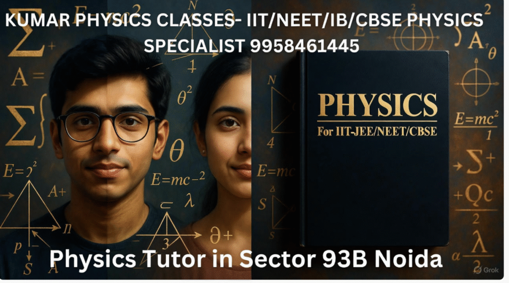 Physics Tutor in Sector 93B Noida | Kumar Physics Classes | IIT NEET CBSE IB IGCSE Specialist 