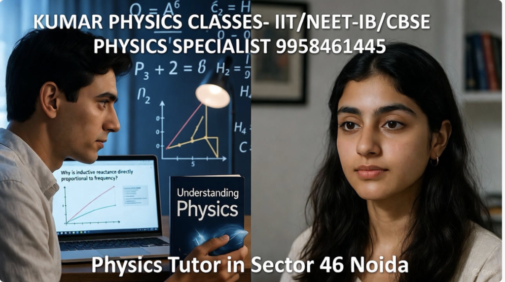 Physics tutor teaching a student online – Sector 46 Noida – Kumar Physics Classes