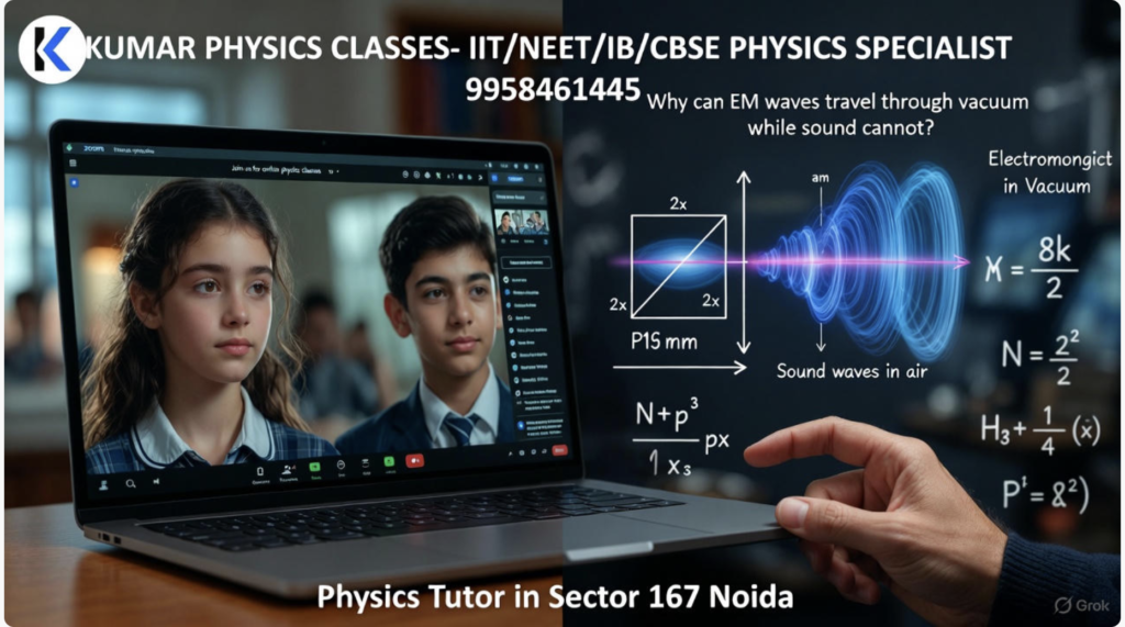 Physics tutor teaching class 11 and 12 students online – Kumar Physics Classes – Sector 167 Noida