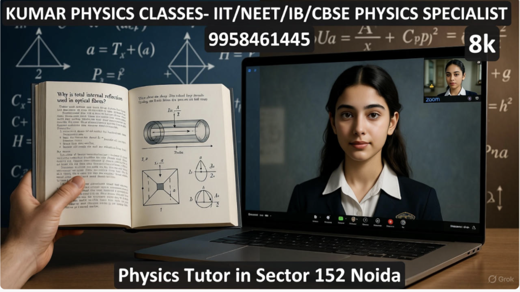Physics Tutor in Sector 152 Noida — online Physics class with a student and digital whiteboard