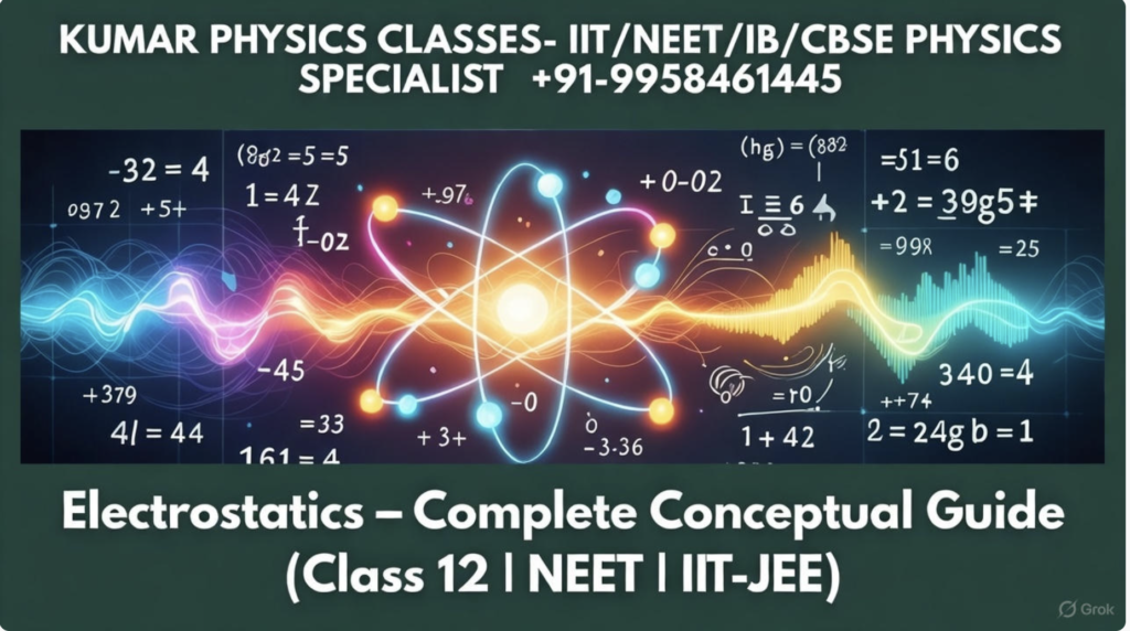 Electrostatics complete conceptual guide for Class 12, NEET and IIT JEE by Kumar Physics Classes